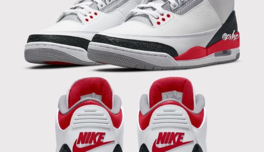 【Nike】Air Jordan 3 Retro OG “Fire Red”が2022年8月6日に復刻発売予定