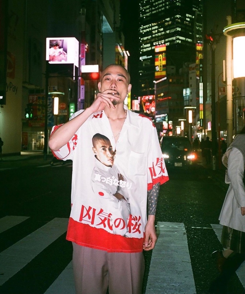 blaze窪塚洋介×凶気の桜×WACKO MARIA ホワイト XXL ほぼ新品未使用