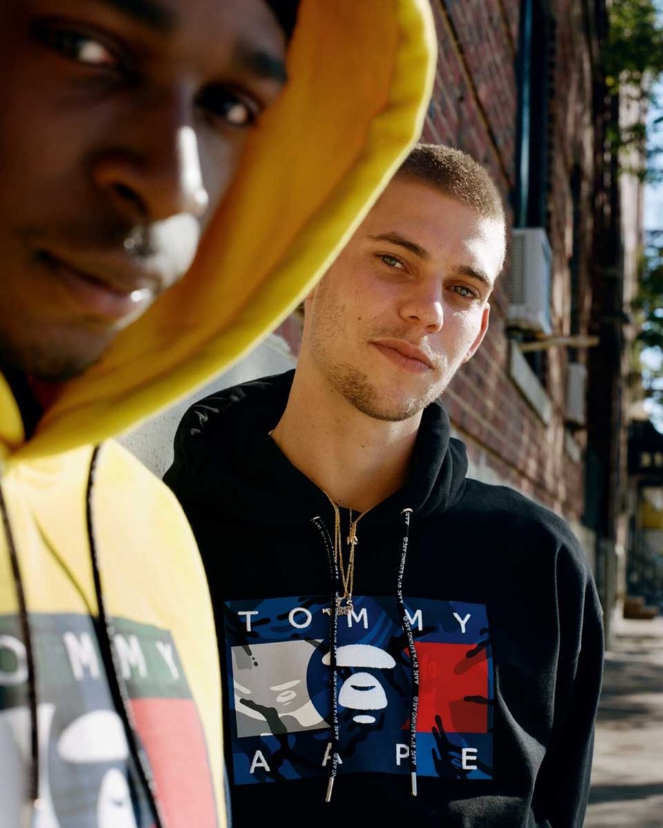 TOMMY AAPE トミー エイプ コラボ ナイロン ジャケット-