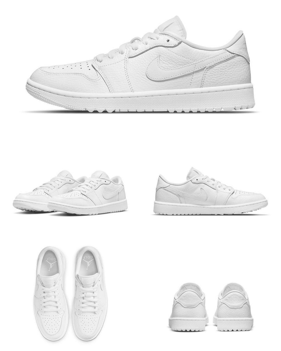 NIKE Air Jordan 1 Low Golf TRIPLE WHITEエアージョーダンワン