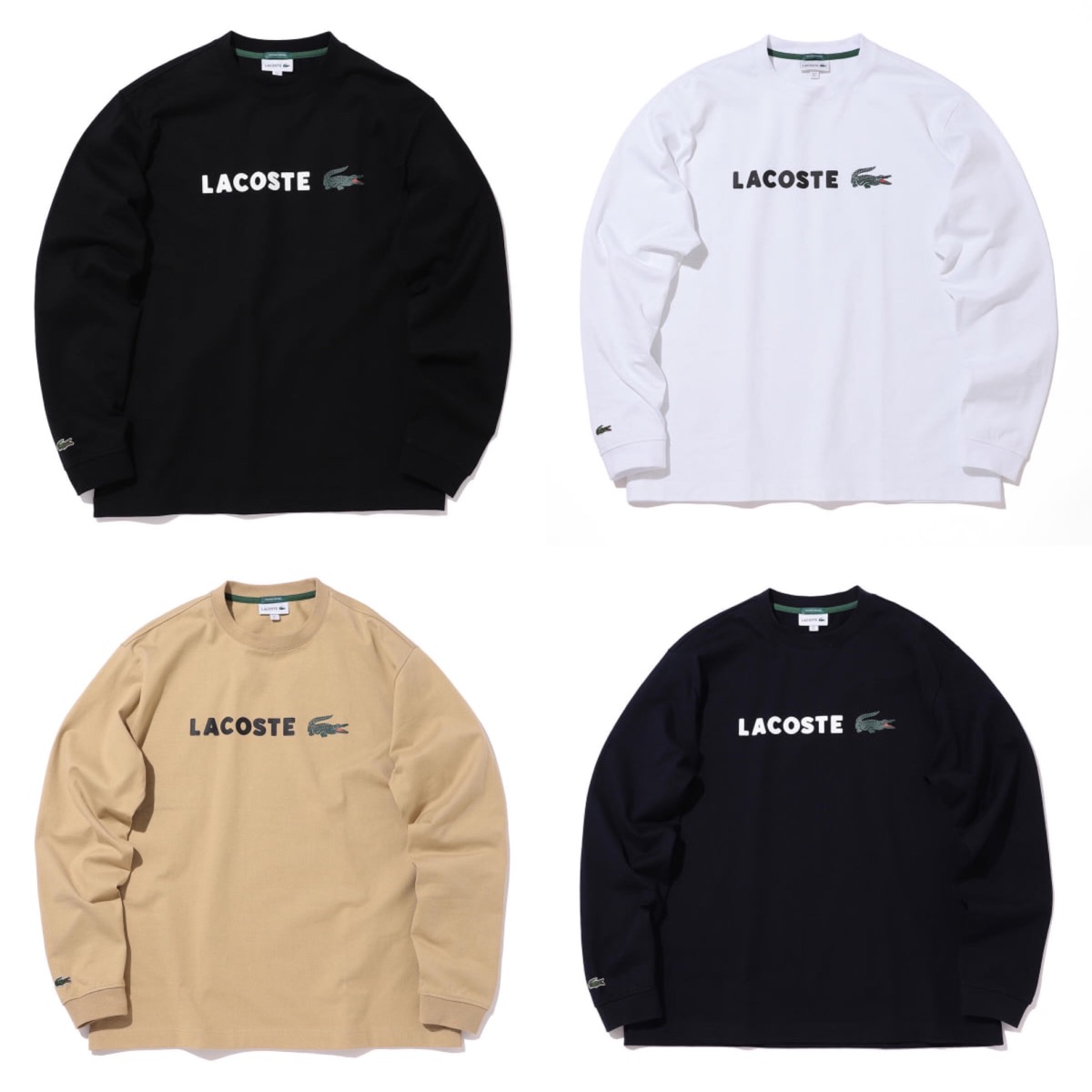 LACOSTE × BEAMS 別注ロングスリーブTシャツ全4色の先行予約が開始