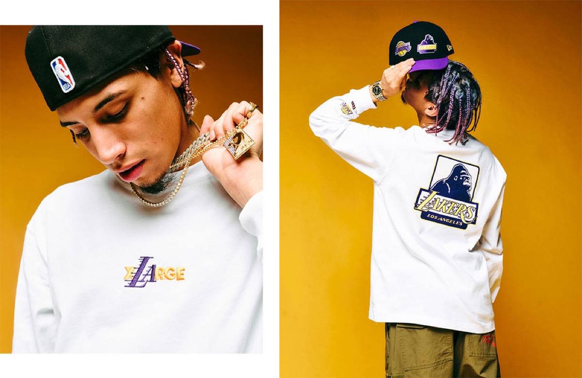 Xlarge NBA(Lakers) Newera コラボロンT | hartwellspremium.com