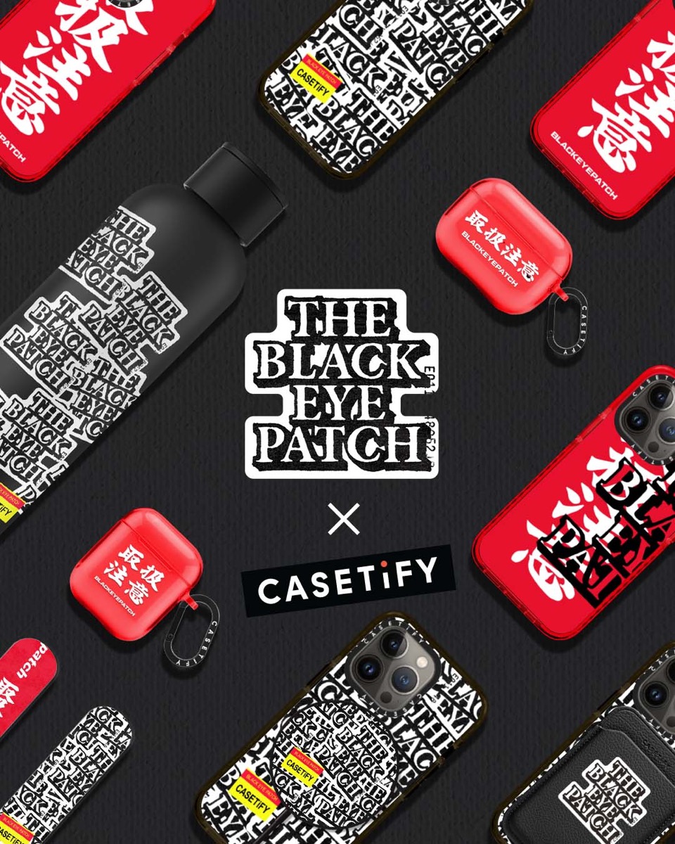 BlackEyePatch × CASETiFY 初コラボコレクションが国内2月15日より発売 