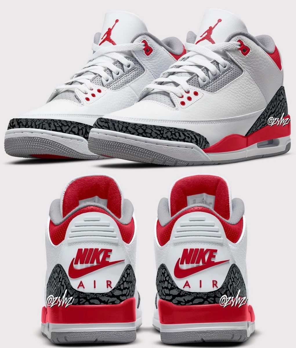 Nike】Air Jordan 3 Retro OG “Fire Red”が2022年8月6日に復刻発売予定 