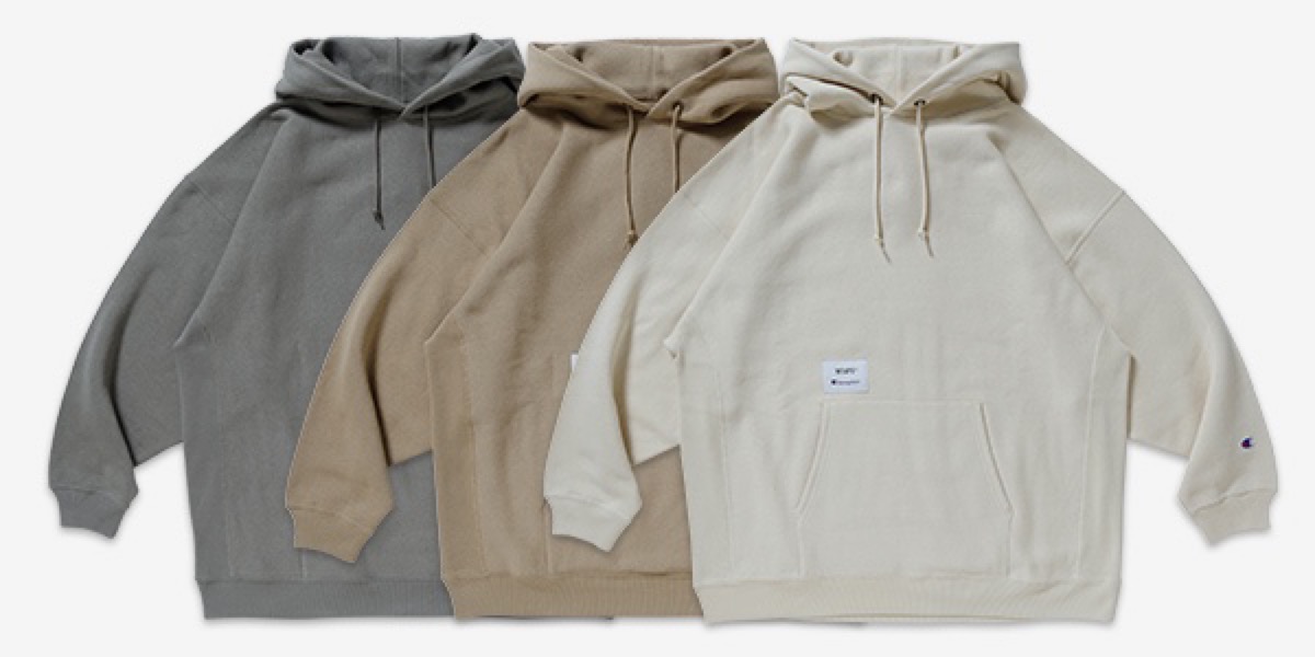 一流の品質 Wtaps Champion Hooded Sweat Sand L リバース tdh