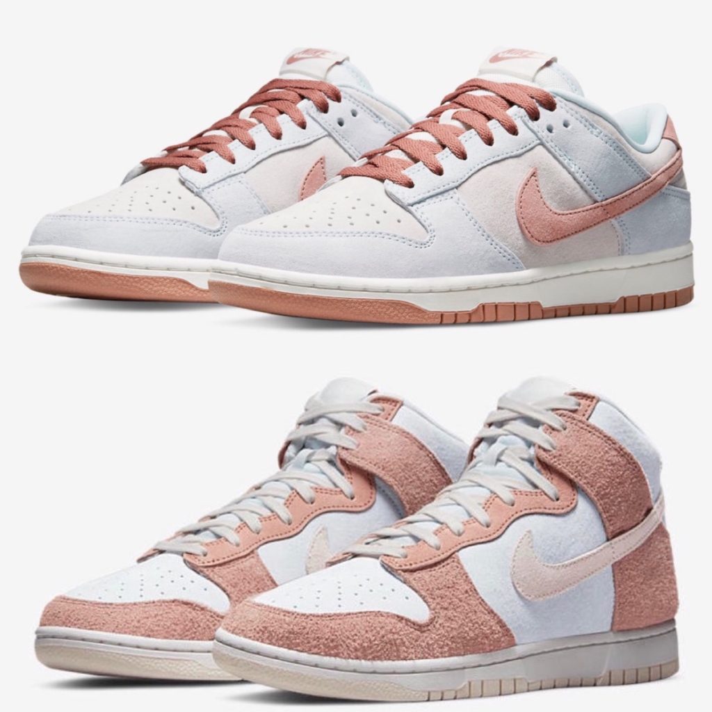 Nike】Dunk Low & High Retro PRM “Fossil Rose” Packが国内4月18日 