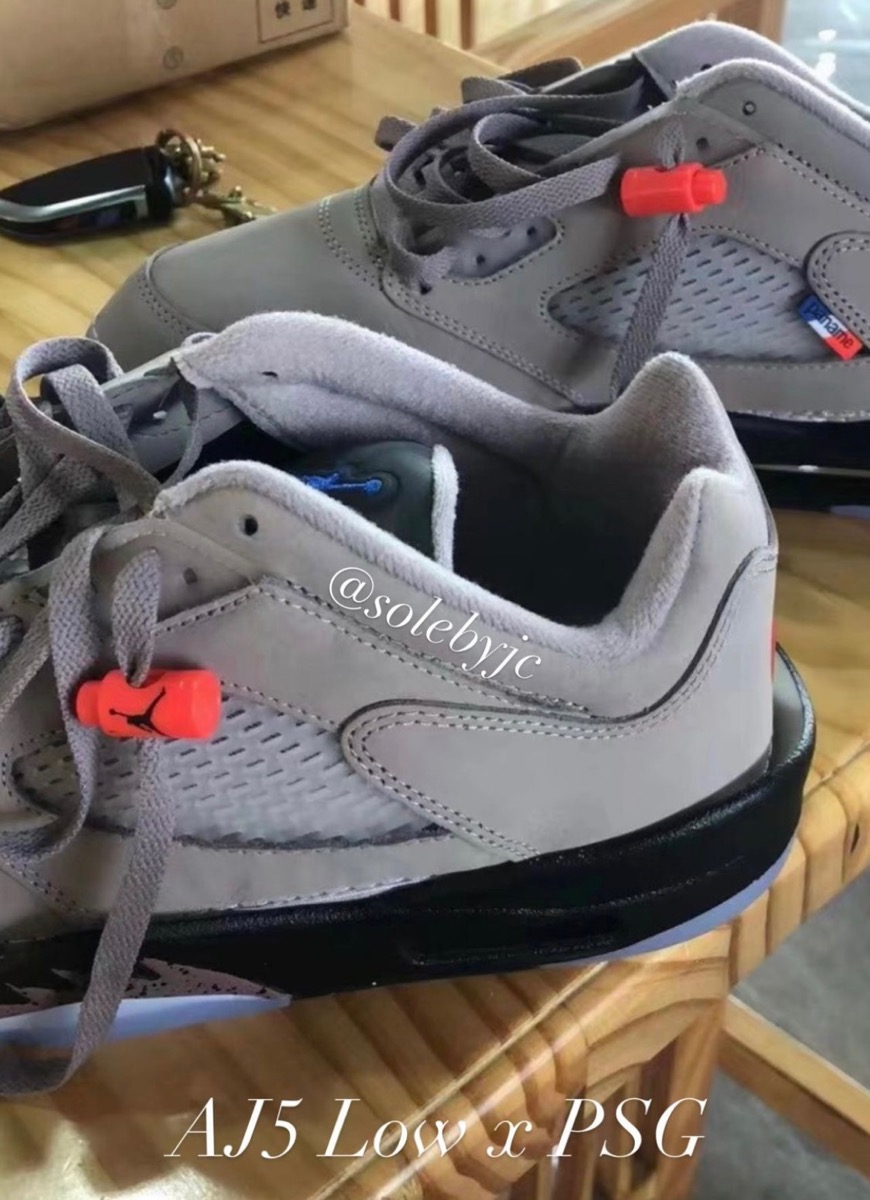 PSG × Nike Air Jordan 5 Low “Pumice”が国内7月19日/8月10日に発売