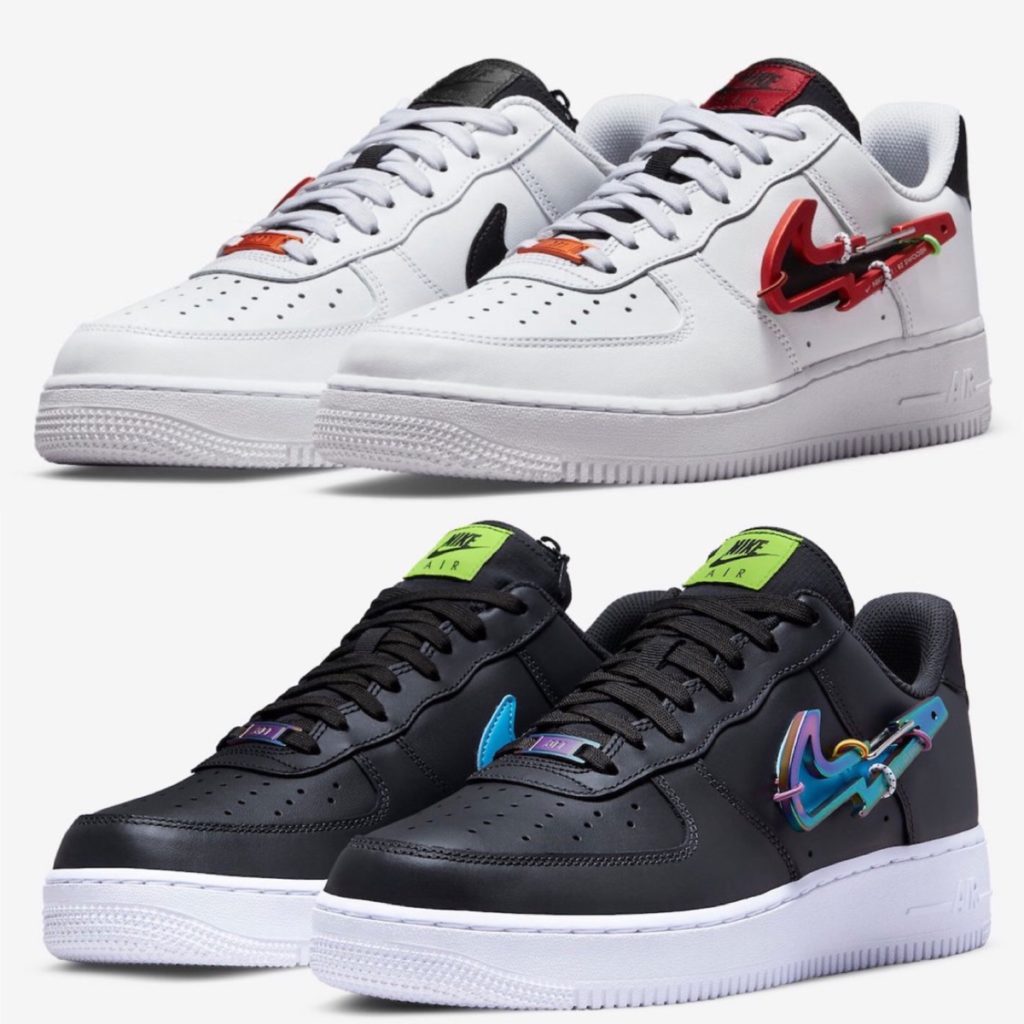 スウッシュ型カラビナを搭載した Nike Air Force 1 '07 PRM “Carabiner ...