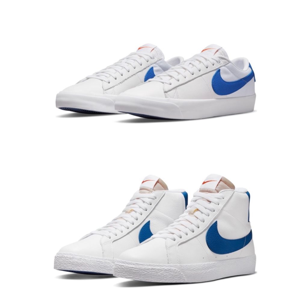 Nike SB Blazer Low & Mid ISO Orange Label “White/Varisty Royal”が 