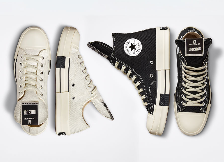 Rick Owens DRKSHDW × Converse『DRKSTAR Chuck 70 OX & HIGH』の新色