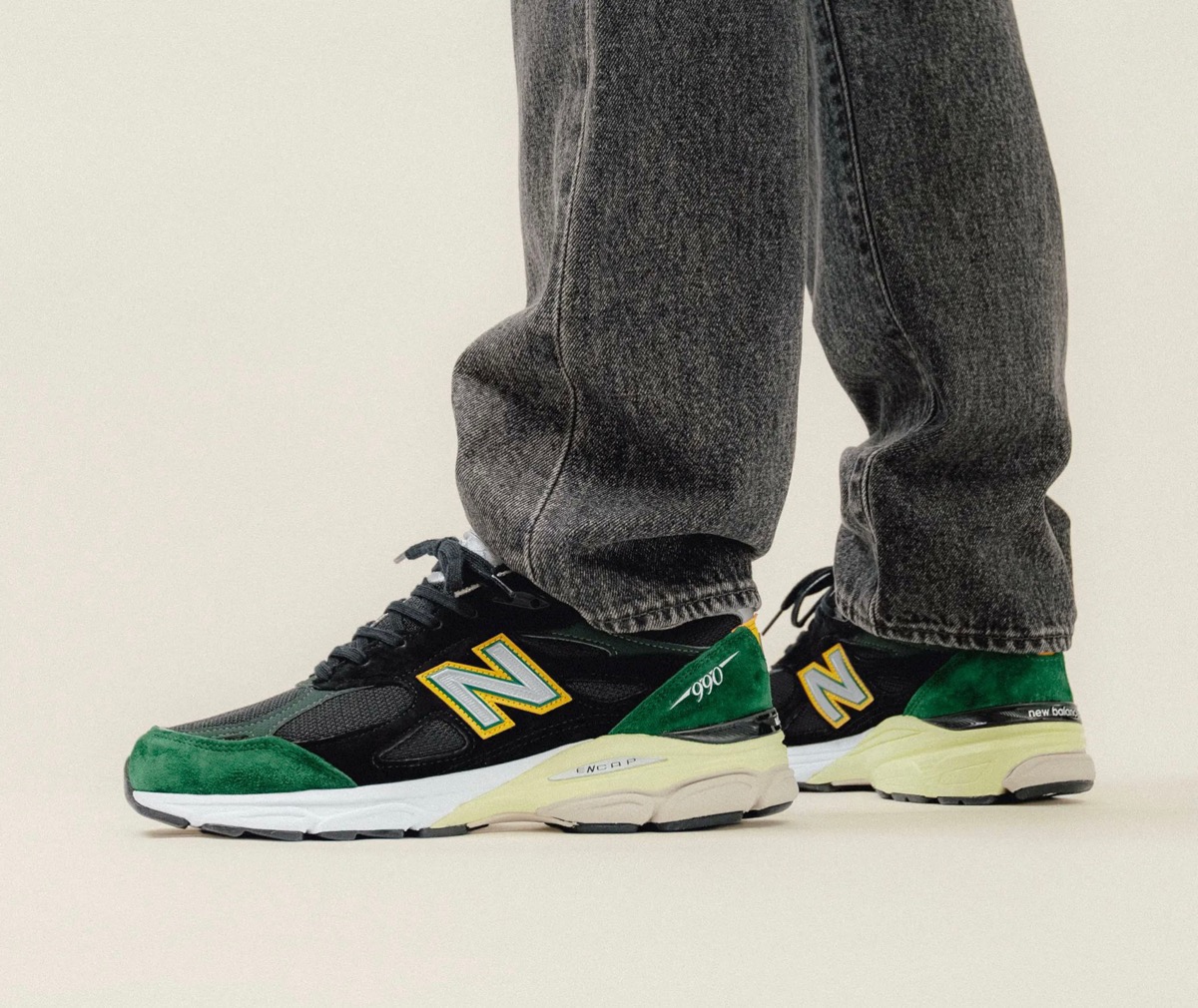 New Balance『990v3 “Black/Green”』が国内3月5日に発売 ［M990CP3 