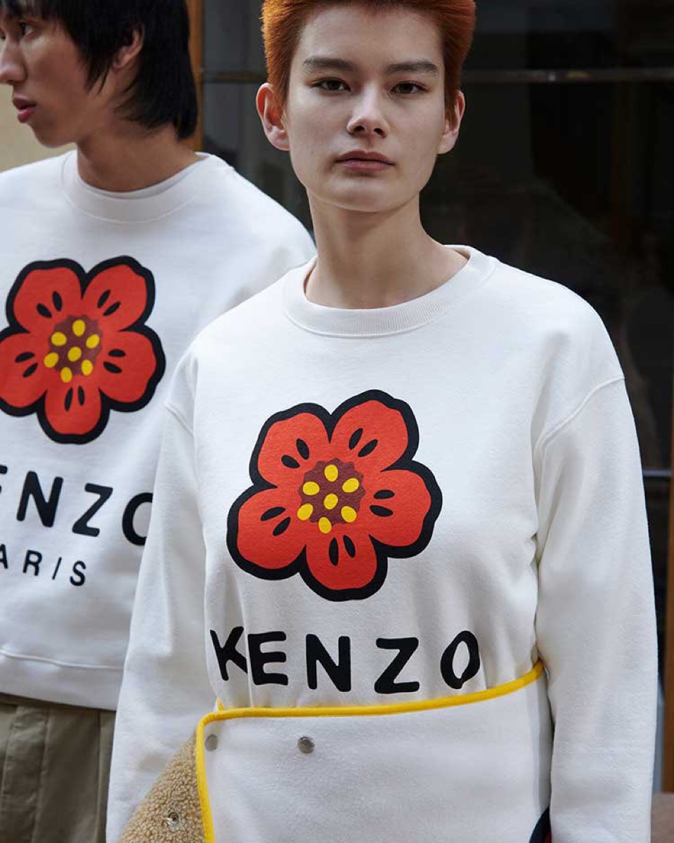 22,200円【kenzo】22ssフラワープリントストライプシャツ NIGO