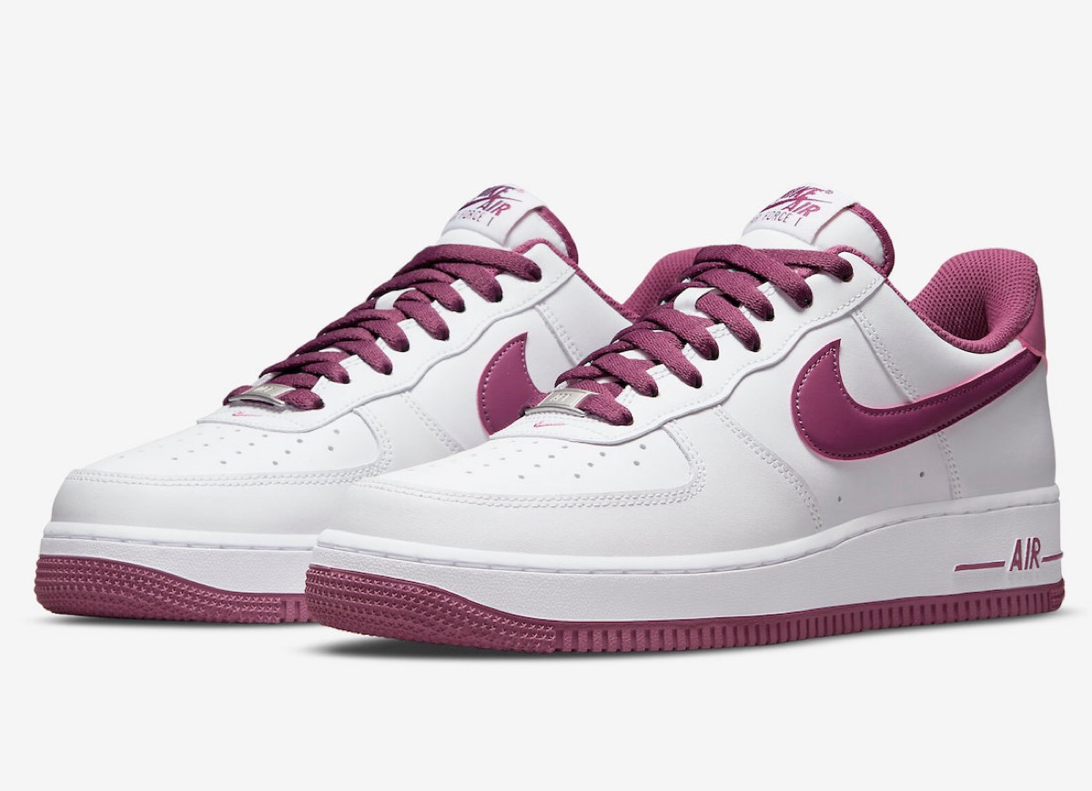 Nike Air Force 1 '07 “White/Light Bordeaux”が国内4月9日に発売予定