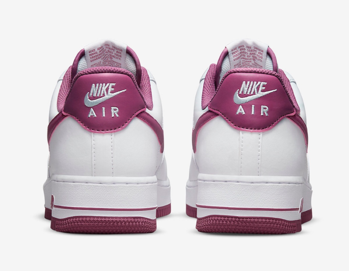 Nike Air Force 1 '07 “White/Light Bordeaux”が国内4月9日に発売予定