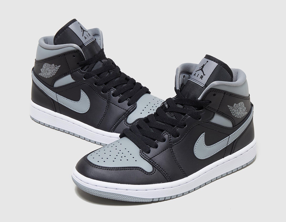 【24cm】NIKE AIR JORDAN 1 MID GS グレー シャドウ