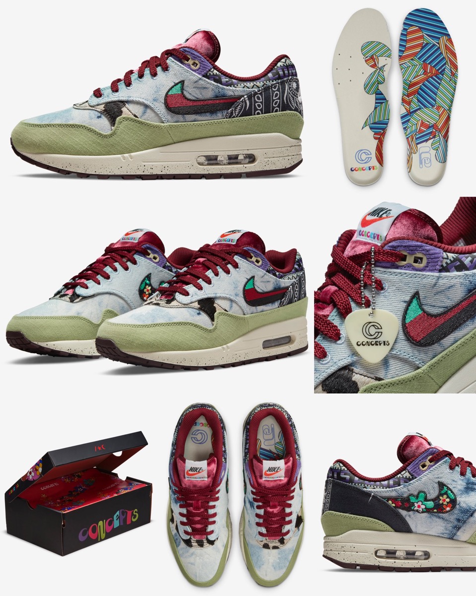 Concepts × Nike Air Max 1 SP 全3足が国内3月12日／3月19日／3月26日 
