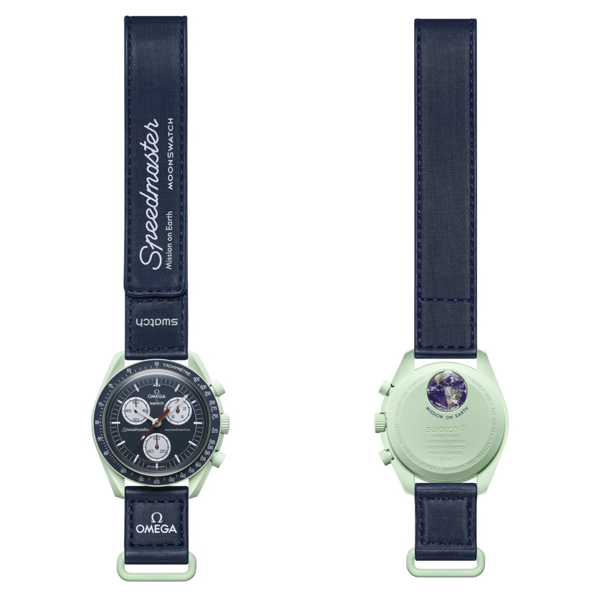 ギフ_包装】 OMEGA × Swatch Moonswatch ムーンスウォッチ EARTH