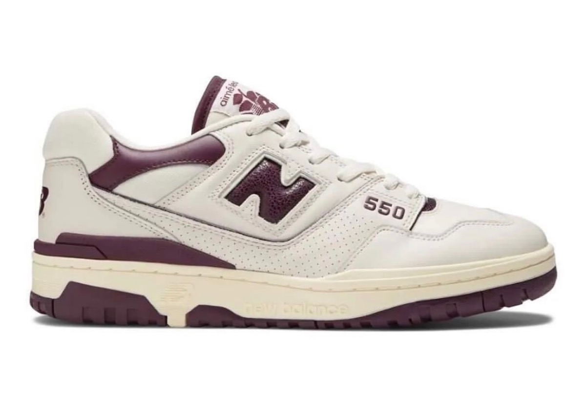 NEW BALANCE×Aime Leon Dore 2021SS P550 OXFORD BB550A3 ニューバランス×エメ・レオン・ドレ P550 オックスフォード ローカットスニーカー ホワイト×レッド サイズUS10.5(28.5cm)【210429】【新古品】【me04】