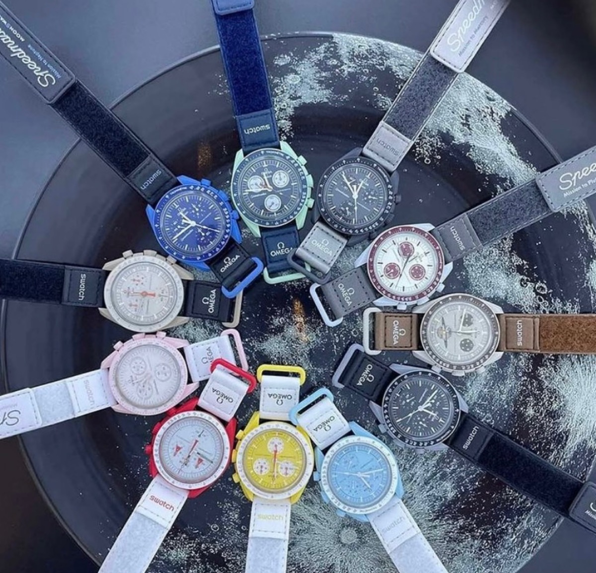 文字盤カラーブルーswatch Mission to Neptune スウォッチ ...