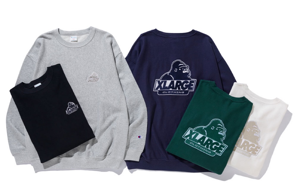 XLARGE×CHAMPION SWEAT チャンピオン　トレーナー