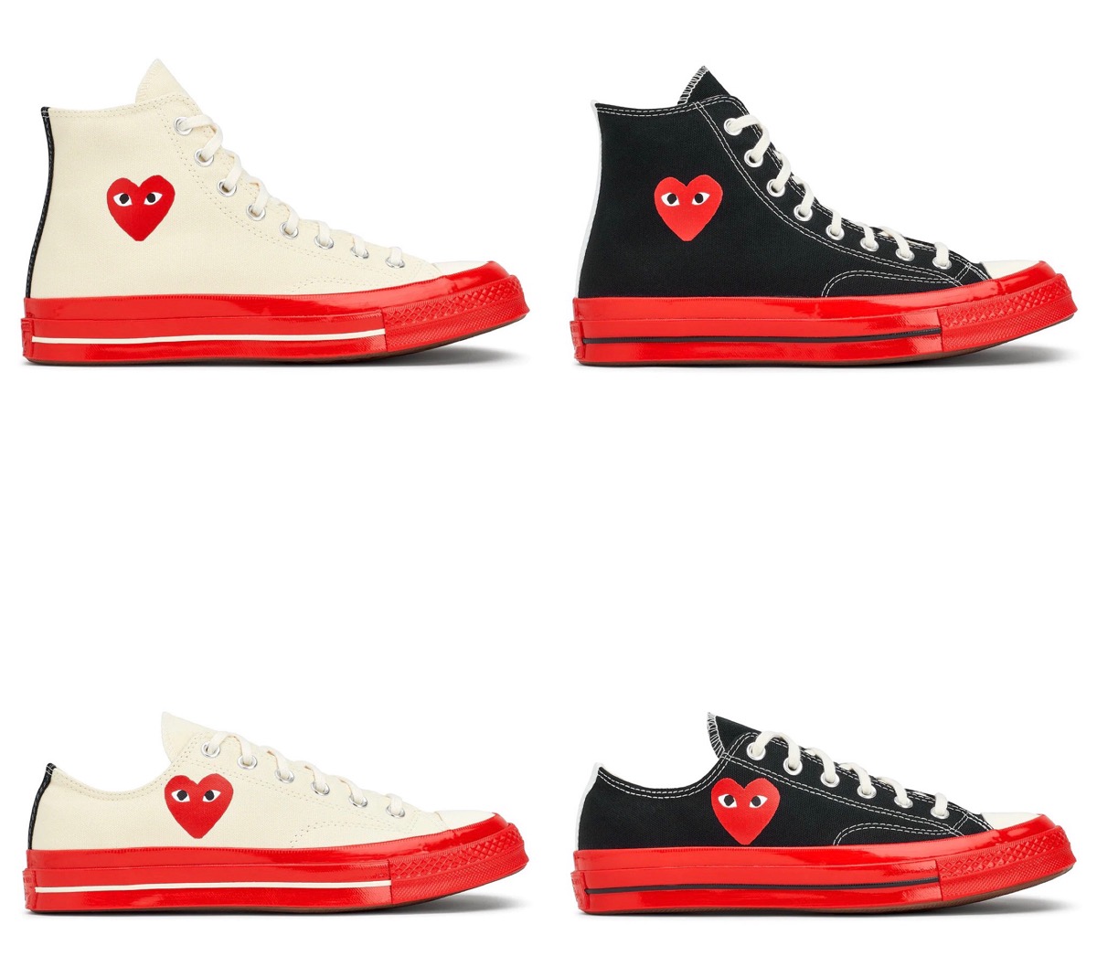 PLAY Comme des Garcons × Converse Chuck 70 Low & Highの新色が海外3