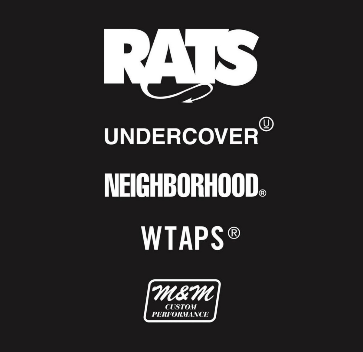 RATS wtaps neighborhood FULL BLOOD m&m 黒 - トップス