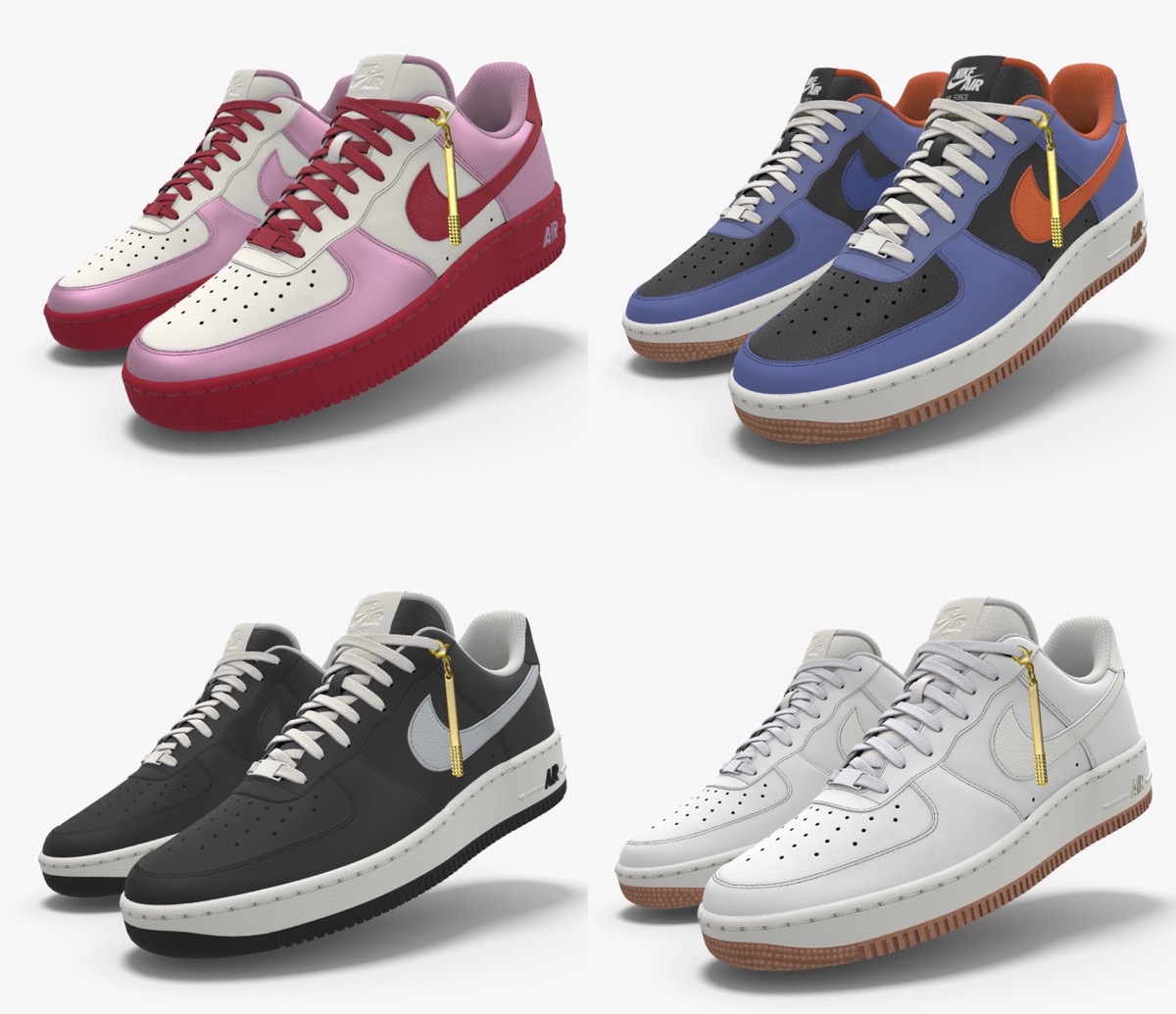 Nike air force 1 by you unlockedスニーカー