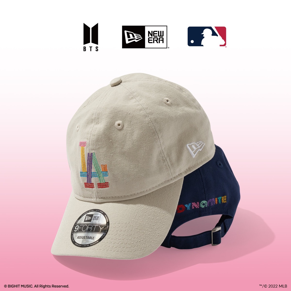 BTS × New Era® × MLB トリプルコラボアイテムが国内5月13日に発売 