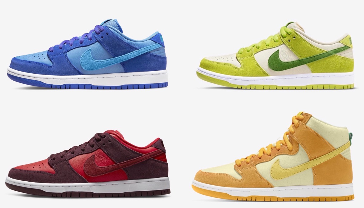 Nike SB Dunk Low & High Pro “Fruity Pack” Pineappleが国内6月9日