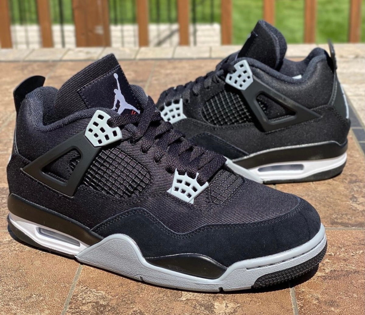 aj4 Nike Air Jordan 4 Black and Light 29