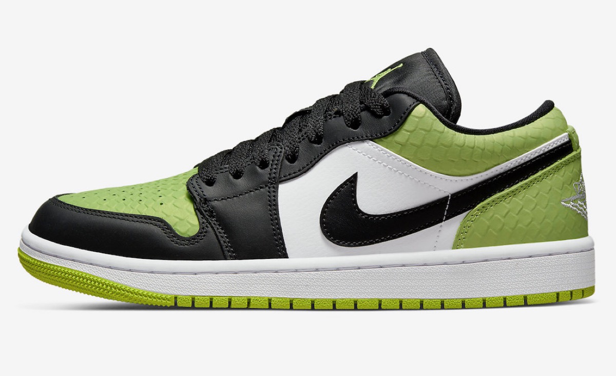Nike Wmns Air Jordan 1 Low SE “Vivid Green Snakeskin”が国内4月20日