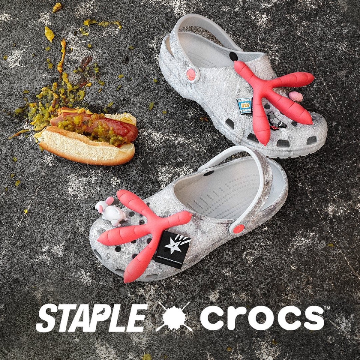 STAPLE × Crocs Classic Clog “Sidewalk Luxe”が国内4月13日に発売予定 