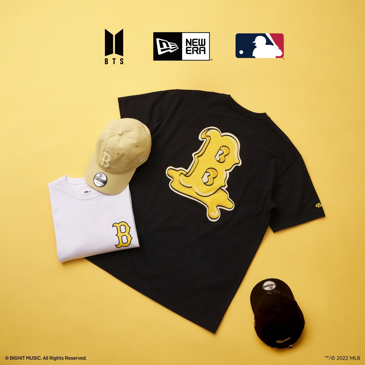 bts new era ニューエラ tee Tシャツ BTS × MLB Butter ボストン