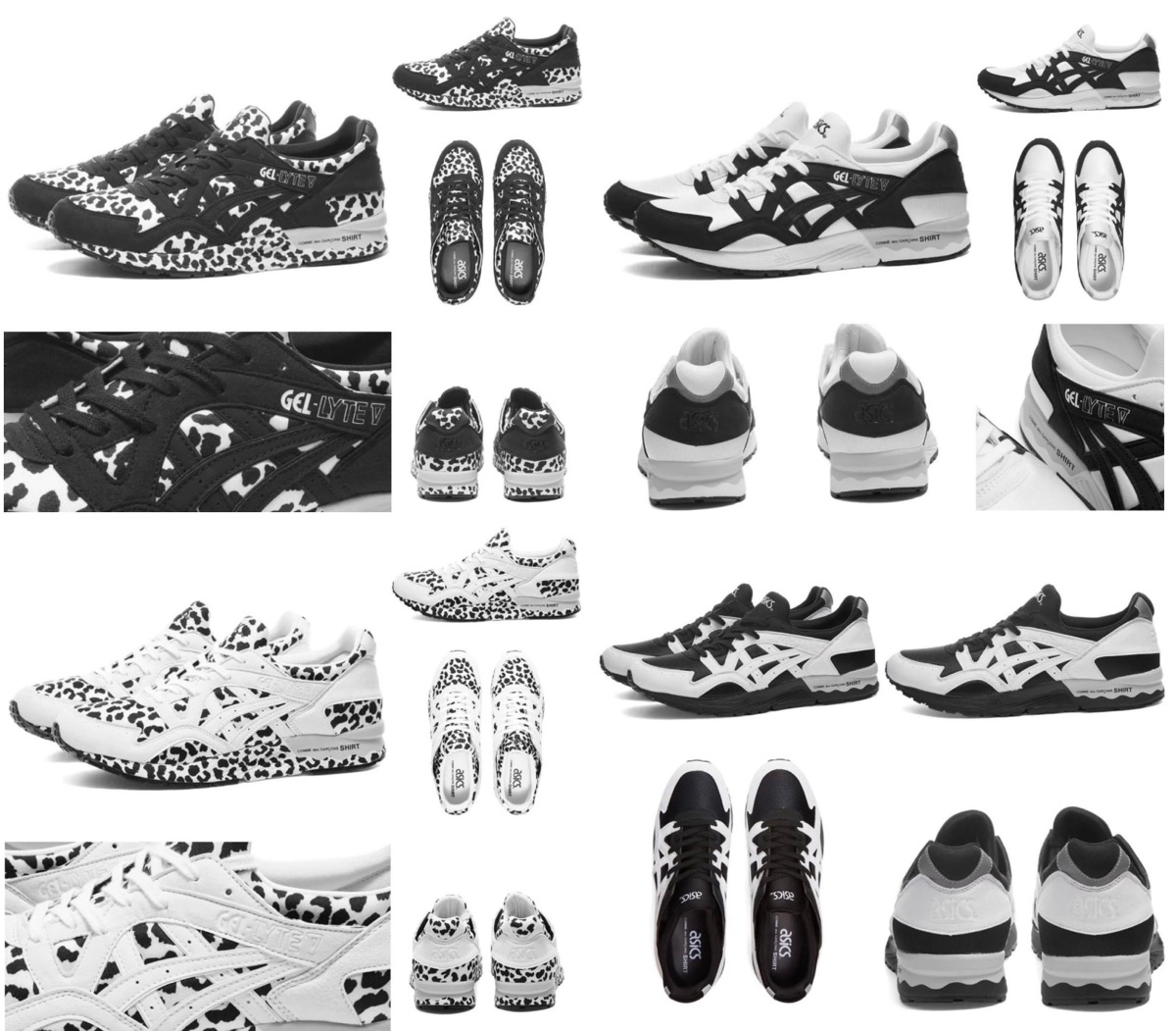 COMME des GARÇONS SHIRT × ASICS 2022年春夏コラボ『Gel-Lyte V』全4