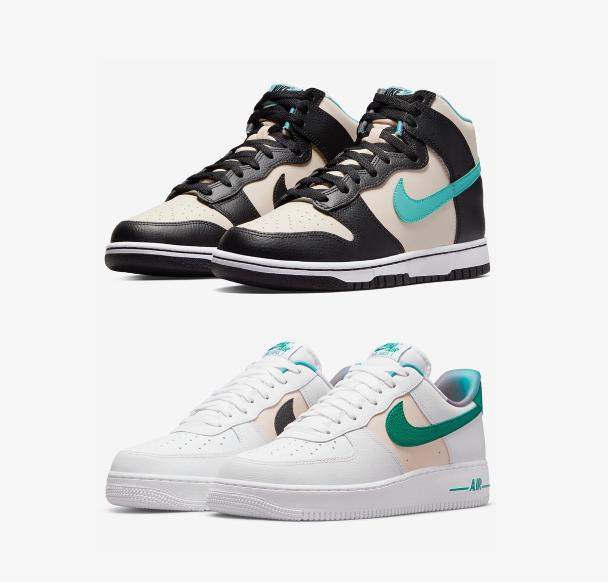 Nike Dunk High Retro & Air Force 1 '07 LV8 EMB Packが国内5月