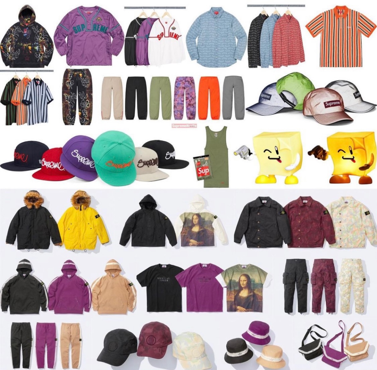 Supreme × Stone Island 2022SS Week12が国内5月14日に発売予定【全