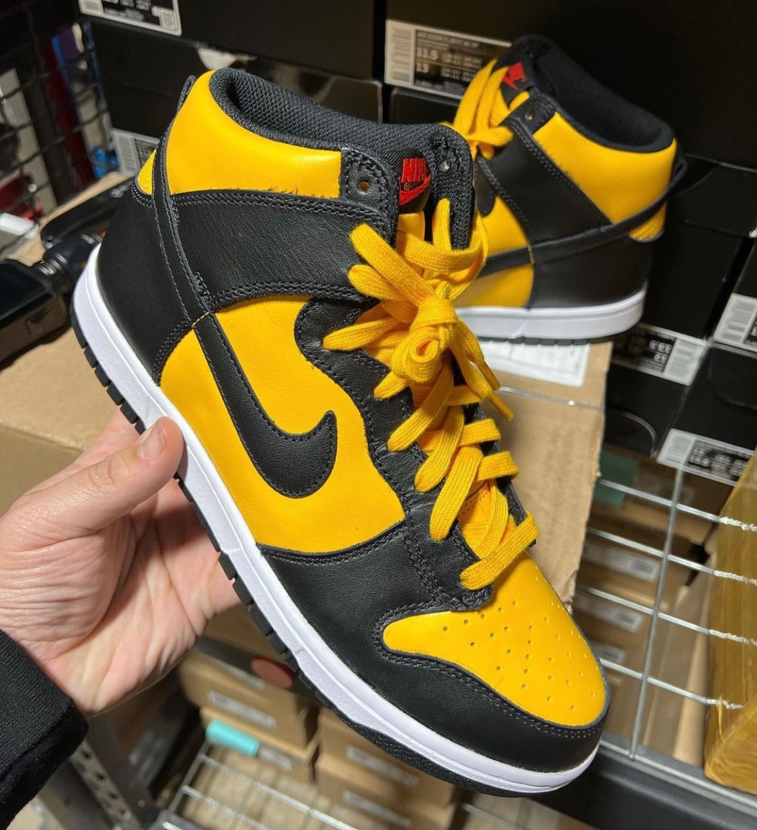 Nike Dunk High University Gold and Black