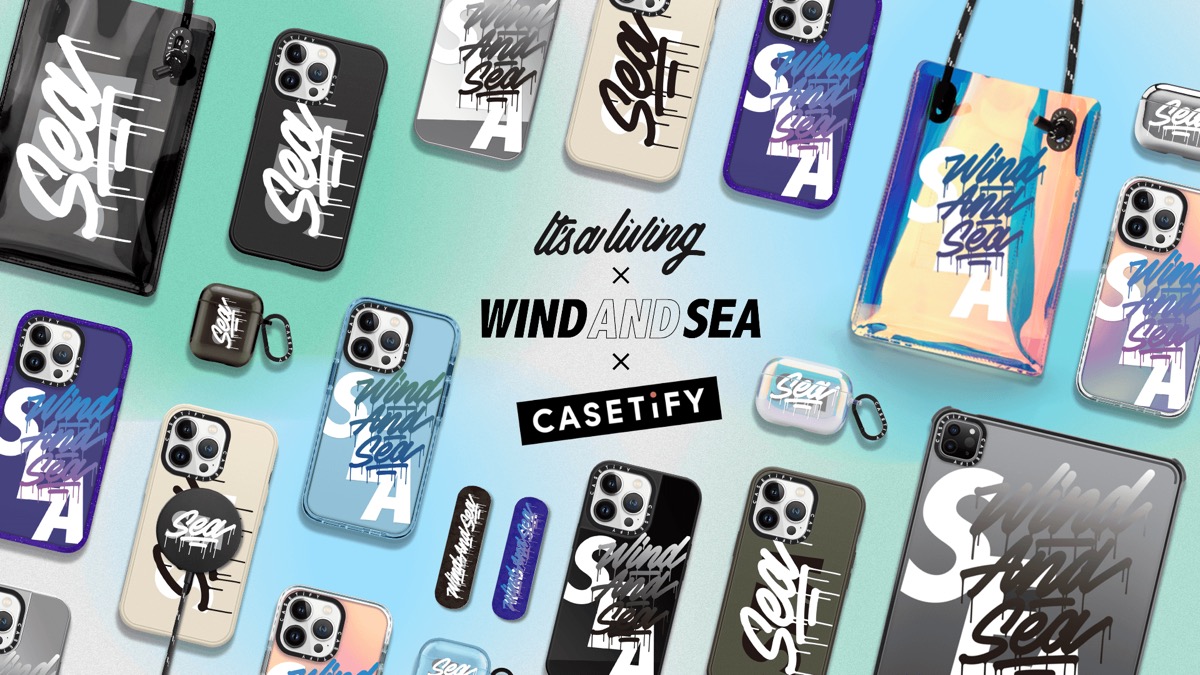 it's a living × WIND AND SEA × CASETiFY コラボコレクションが国内6 