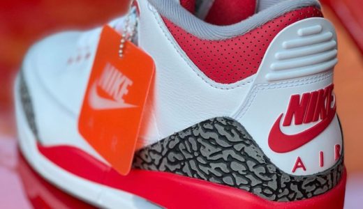 【Nike】Air Jordan 3 Retro OG “Fire Red”が国内8月6日に復刻発売予定