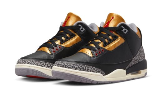 Nike Wmns Air Jordan 3 Retro “Black Gold”が国内10月6日に発売予定