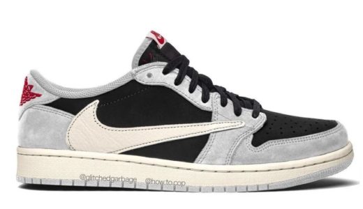 Travis Scott × Nike Air Jordan 1 Low OG SP “Grey/Black/Cream”が