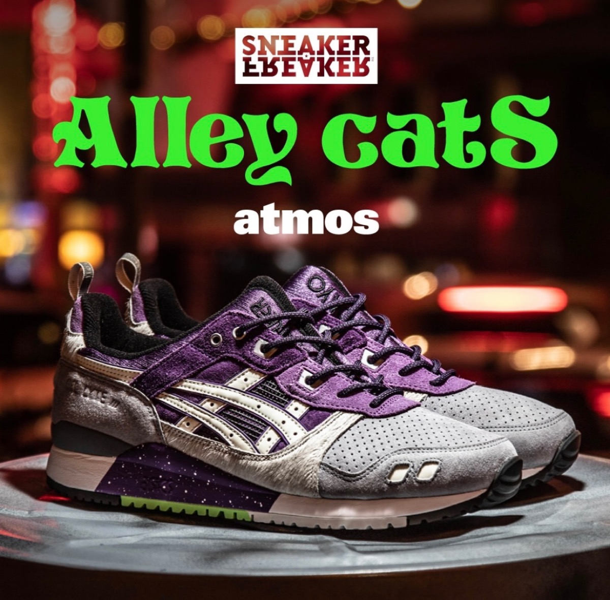 atmos × SNEAKER FREAKER × ASICS GEL-LYTE III OG “Alley Cats”が国内 