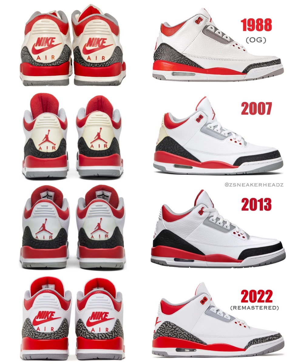 Nike】Air Jordan 3 Retro OG “Fire Red”が国内8月6日に復刻発売予定 ...