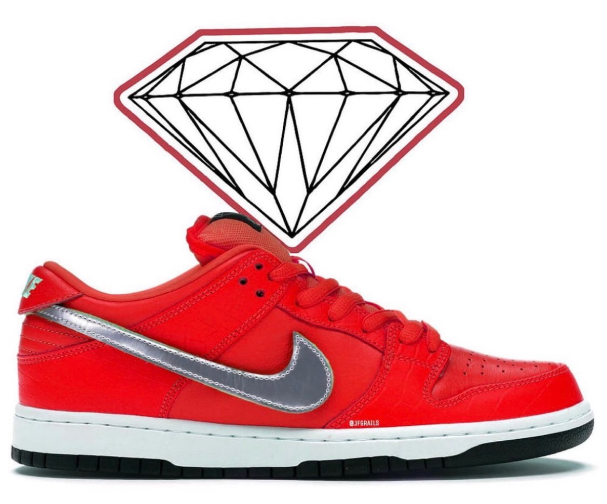 Diamond Supply Co. × Nike SB Dunk Low Pro “Red”が2022年に発売予定 