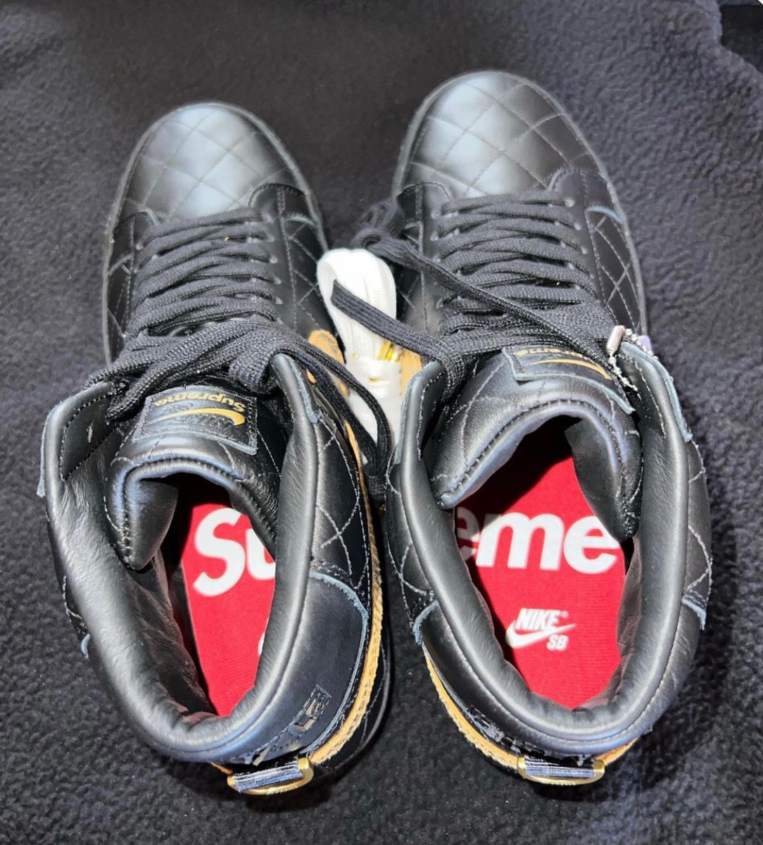 Supreme × Nike SB Blazer Mid 黒 25.5cm