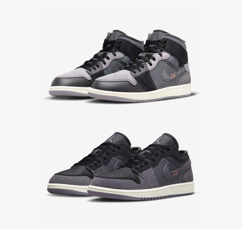 Nike Air Jordan 1 Low & Mid SE Craft “Black”が国内9月7日に発売予定