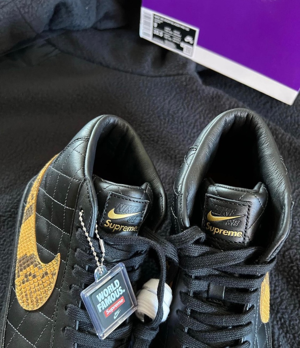 Supreme Nike SB Blazer Mid Black 28