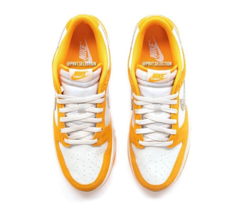 nike dunk low safari swoosh kumquat