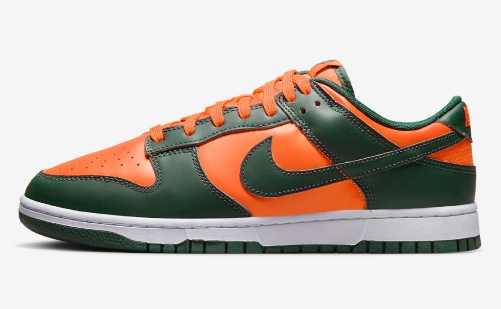 NIKE DUNK LOW RETRO MIAMI HURRICANES SHOES - BLVCKS STREET CULTURE