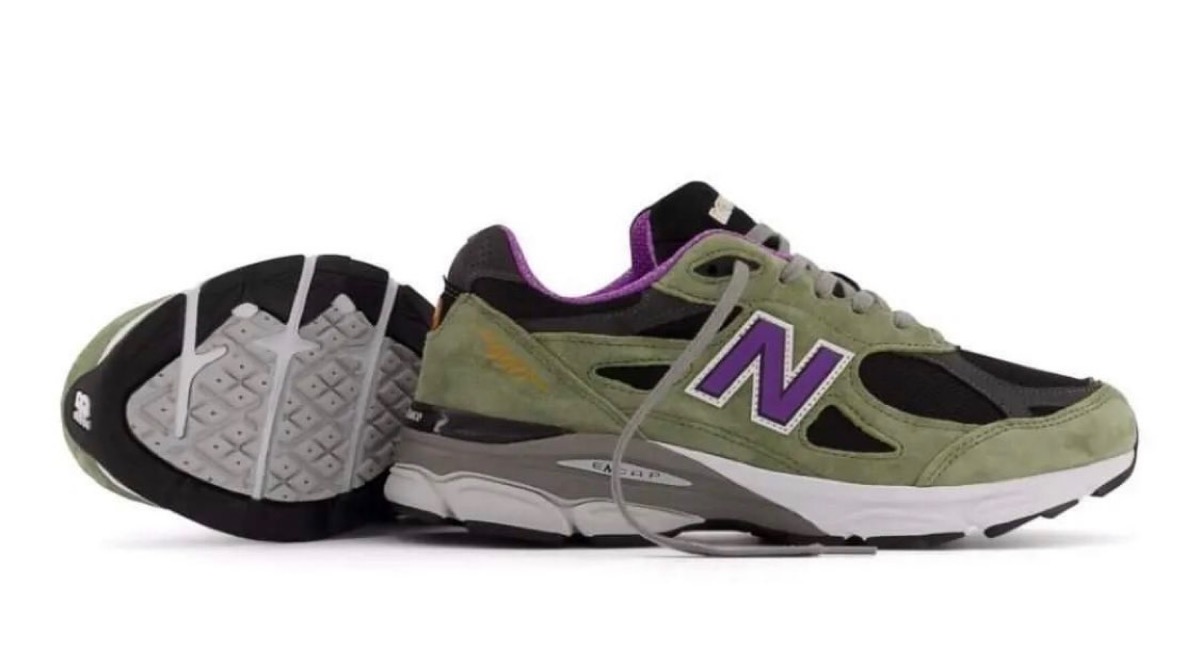 New Balance Made in U.S.A. 〈990v3 “Green/Purple”〉 by Teddy